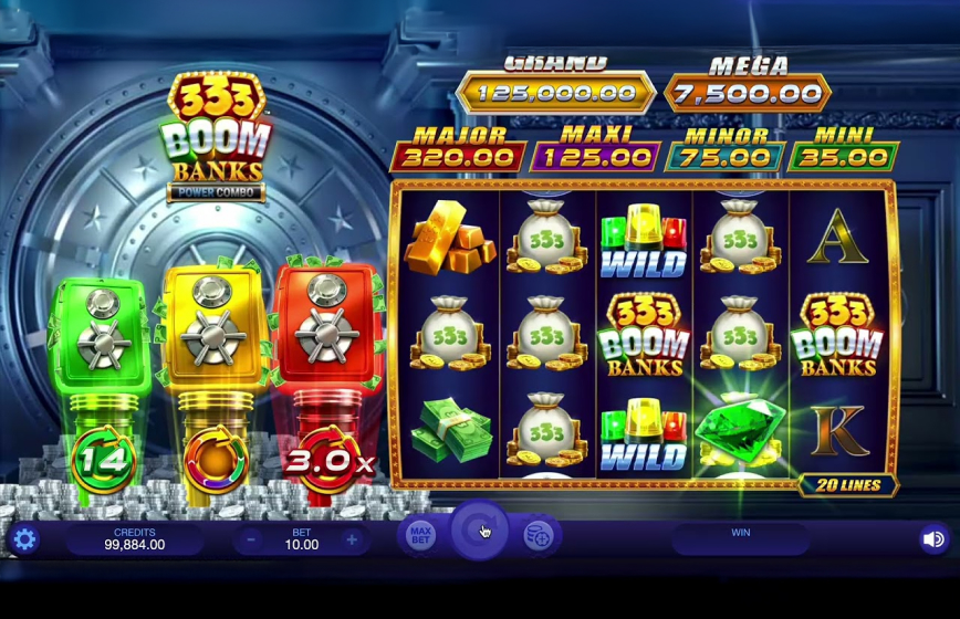 333 Boom Banks Power Slot Review and Demo Play