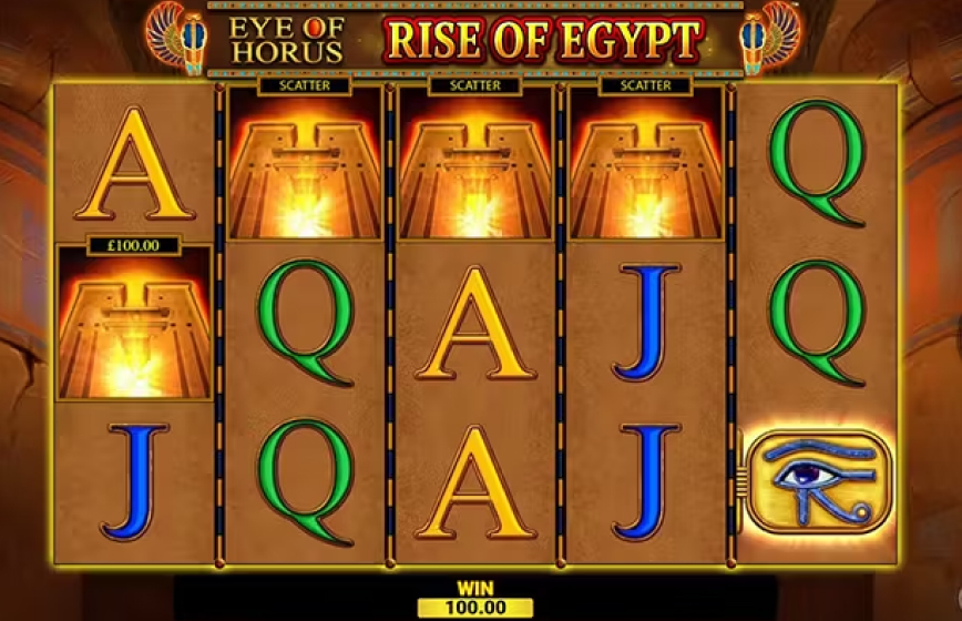 Eye of Horus Rise of Egypt Slot Review and Demo Play