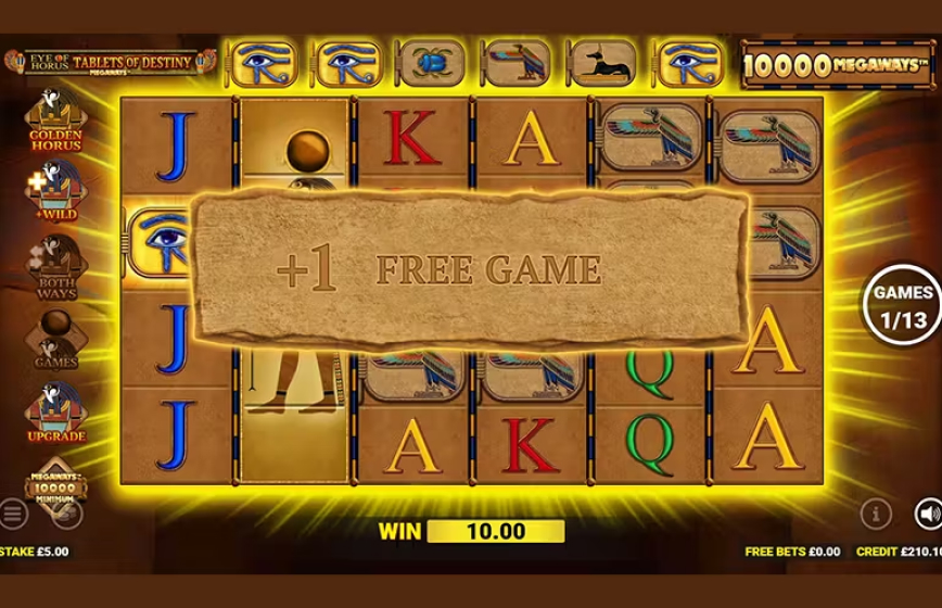 Eye of Horus Tablets of Destiny Megaways Slot Review and Demo Play
