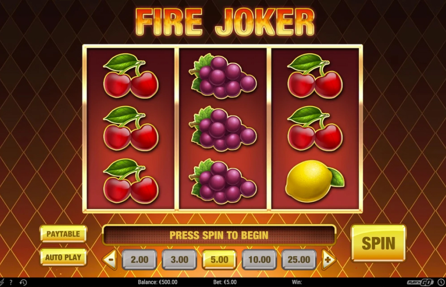 Fire Joker Slot Review and Demo Play