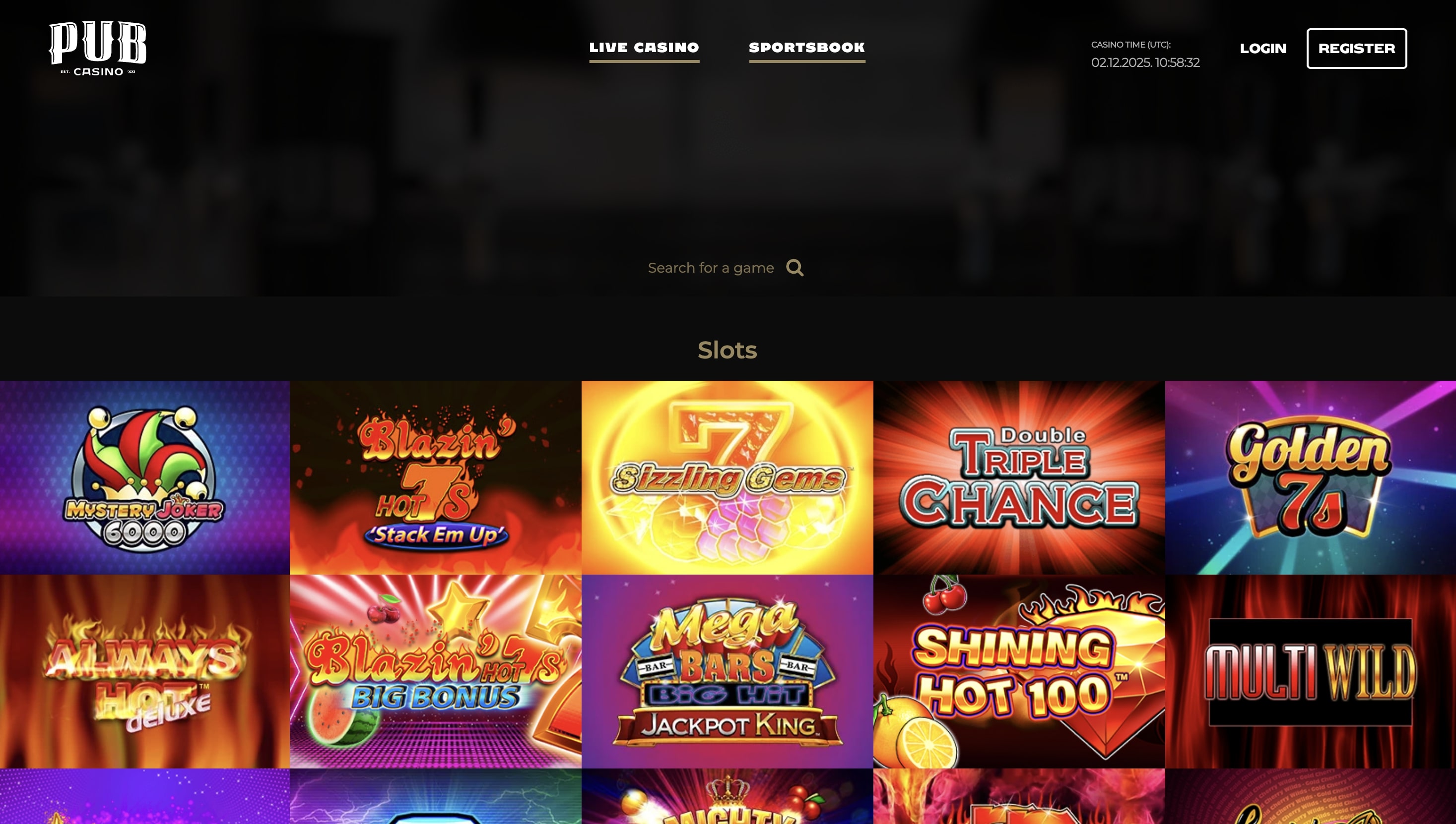 Pub Casino screenshot 2
