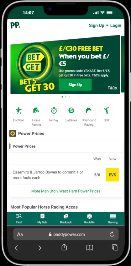 Paddy Power screenshot 4