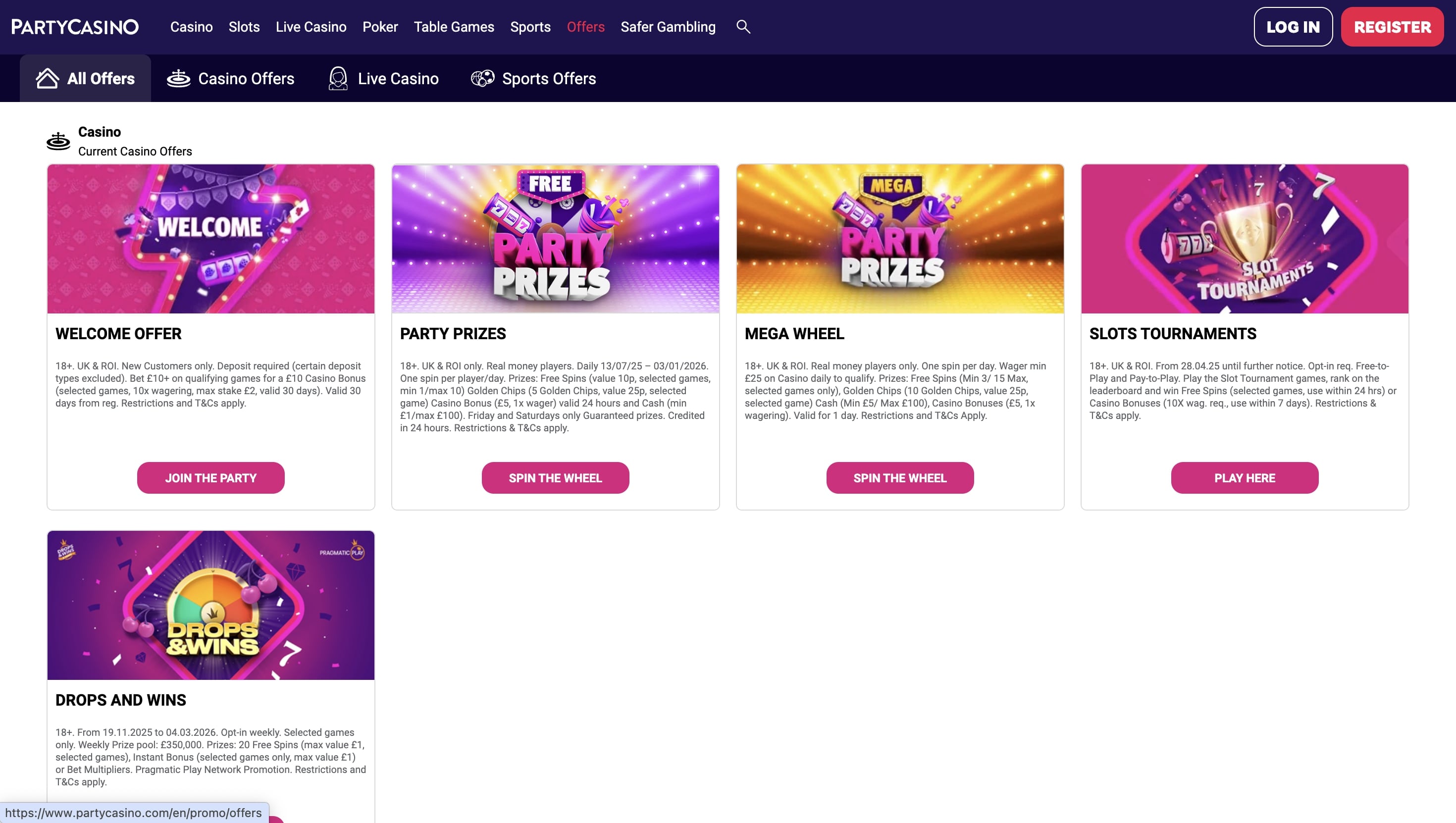 PartyCasino screenshot 3