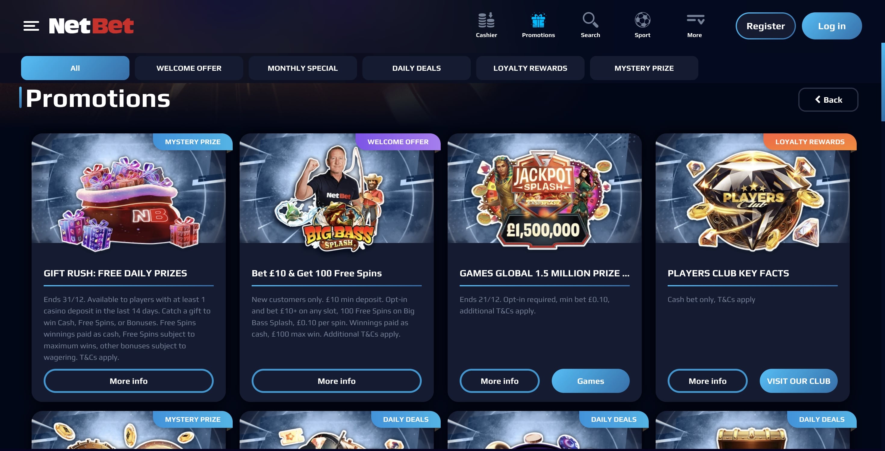 NetBet screenshot 3