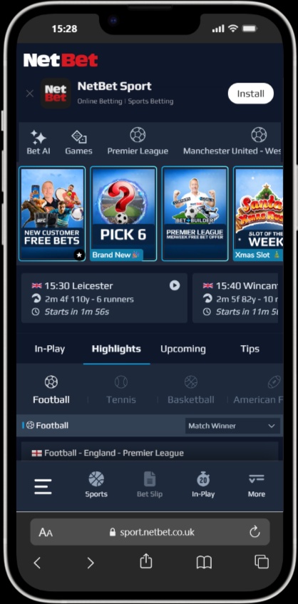 NetBet screenshot 4