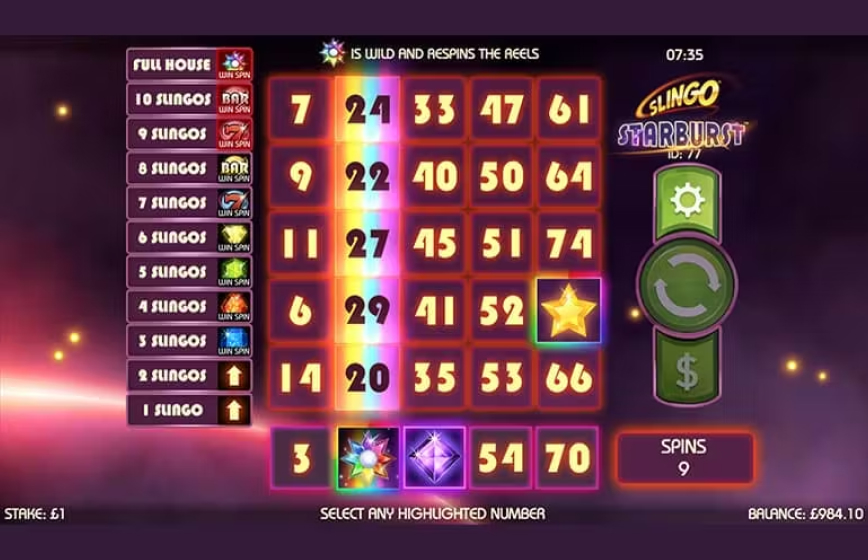 Slingo Starburst Slot Review and Demo Play