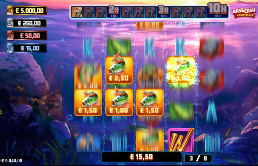 Bass Cash ASSEMBL'EM Slot Review and Demo Play