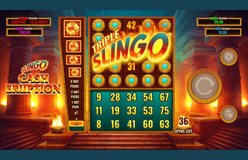Slingo Cash Eruption Slot Review and Demo Play